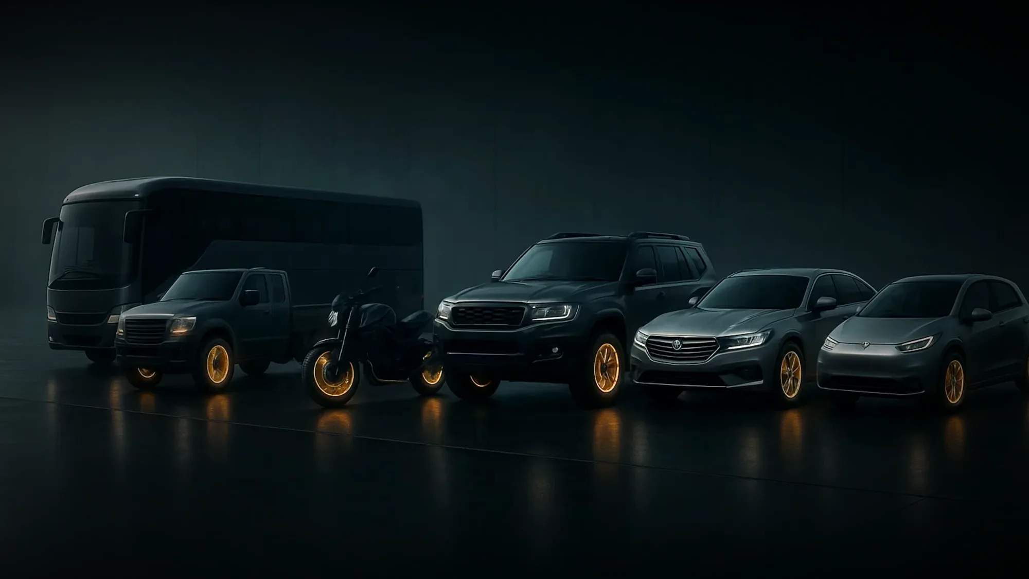 Vehicle fleet on Halston tyres